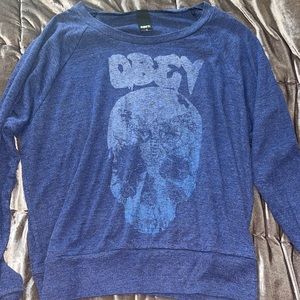 Blue Obey crew neck